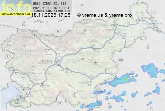 Radarska karta padavin