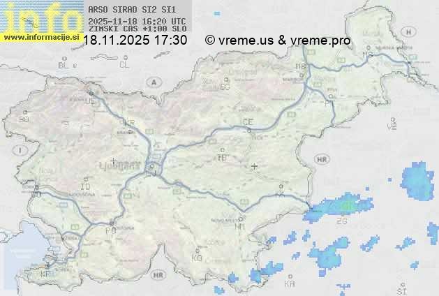 Radarska karta padavin