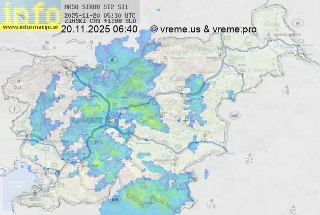 Radarska karta padavin