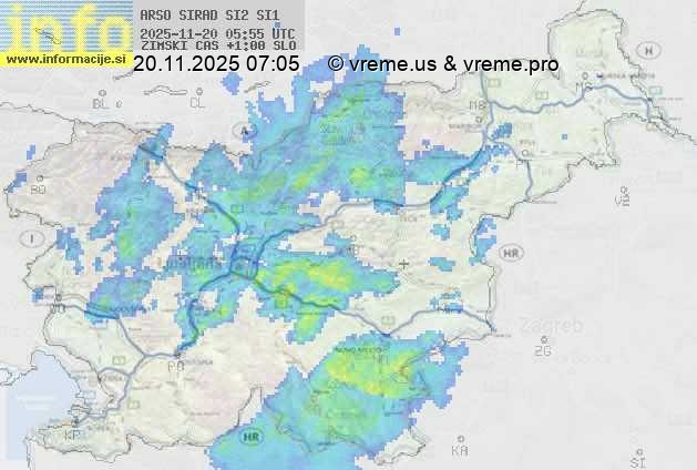 Radarska karta padavin