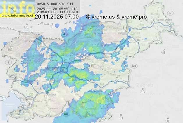 Radarska karta padavin