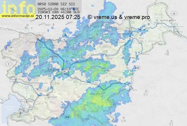 Radarska karta padavin
