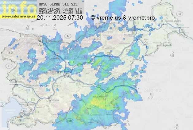 Radarska karta padavin
