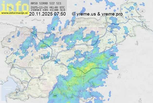 Radarska karta padavin