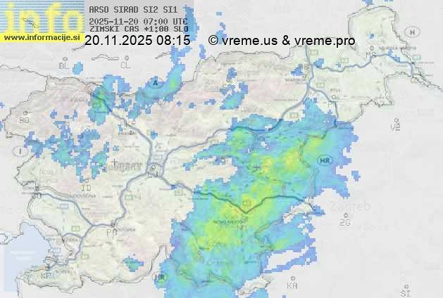 Radarska karta padavin