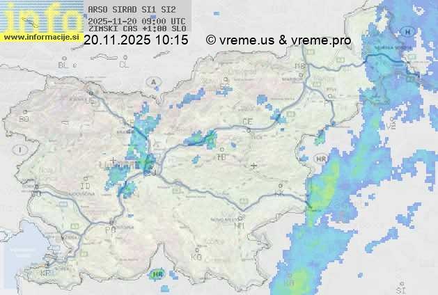 Radarska karta padavin