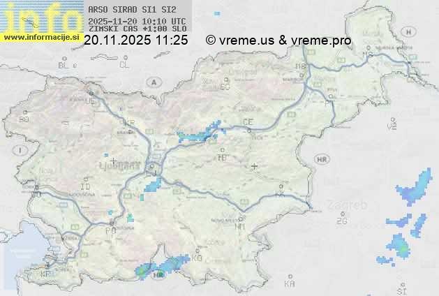 Radarska karta padavin