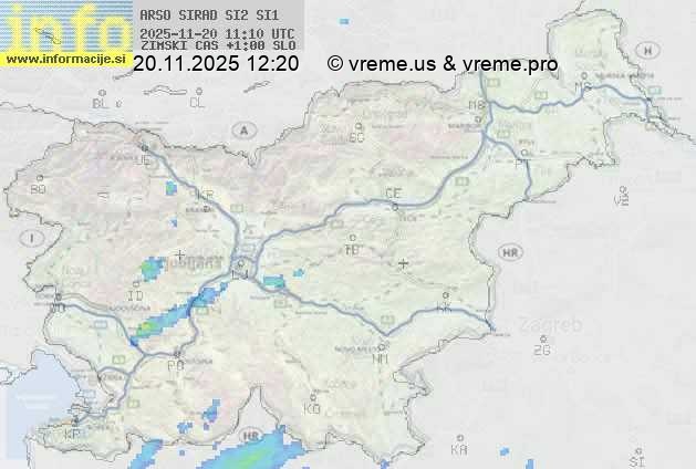 Radarska karta padavin