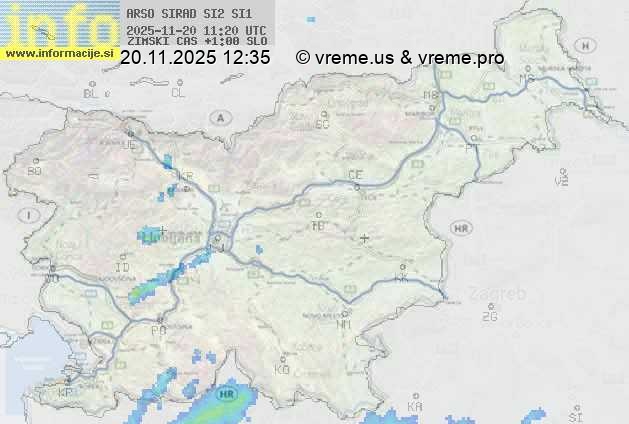 Radarska karta padavin