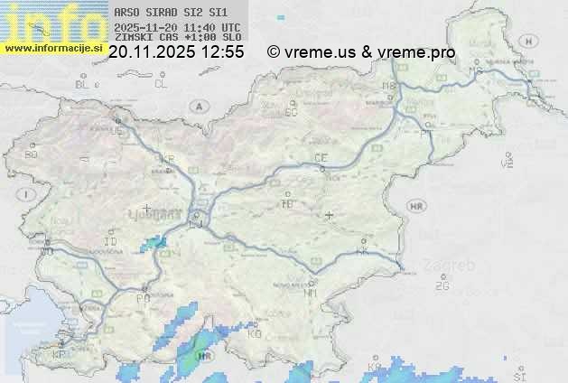 Radarska karta padavin