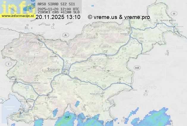 Radarska karta padavin