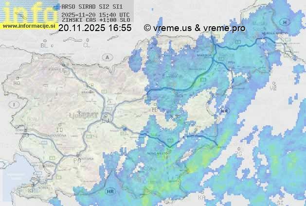Radarska karta padavin