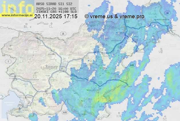 Radarska karta padavin