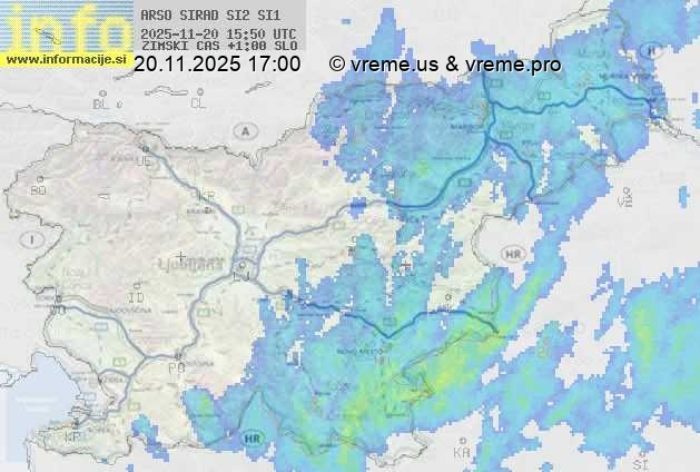 Radarska karta padavin