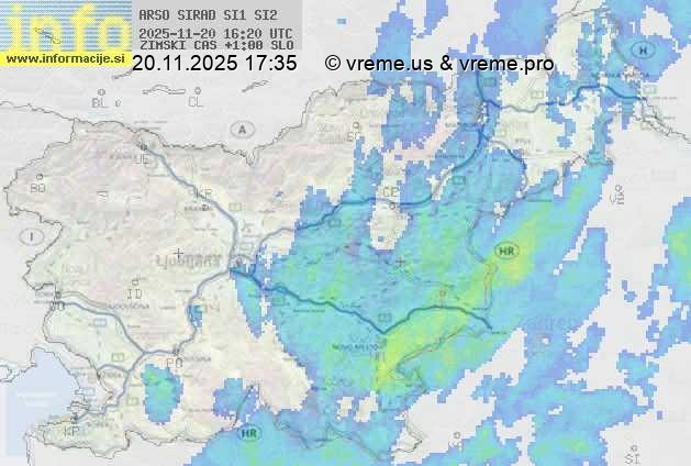 Radarska karta padavin