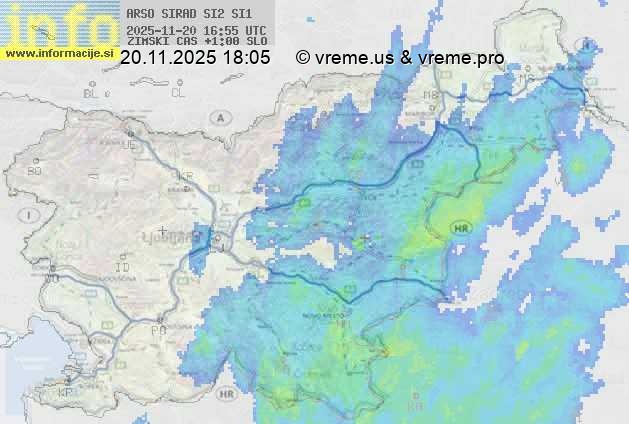 Radarska karta padavin