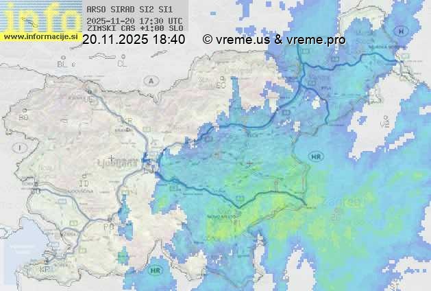 Radarska karta padavin