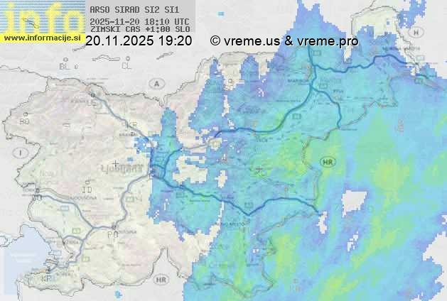 Radarska karta padavin