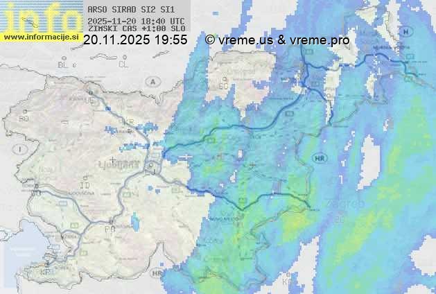 Radarska karta padavin