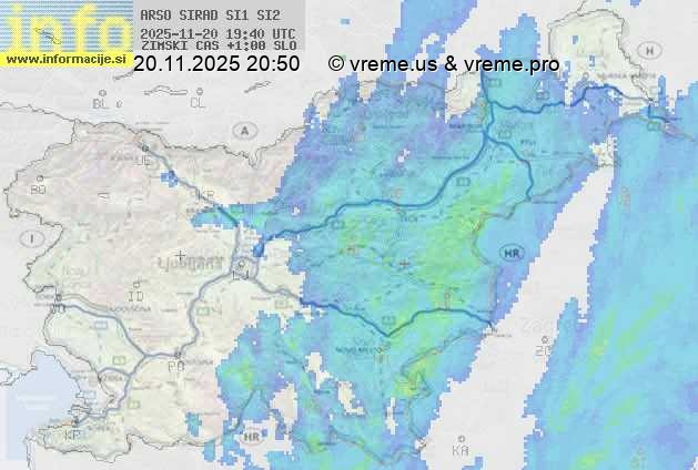 Radarska karta padavin