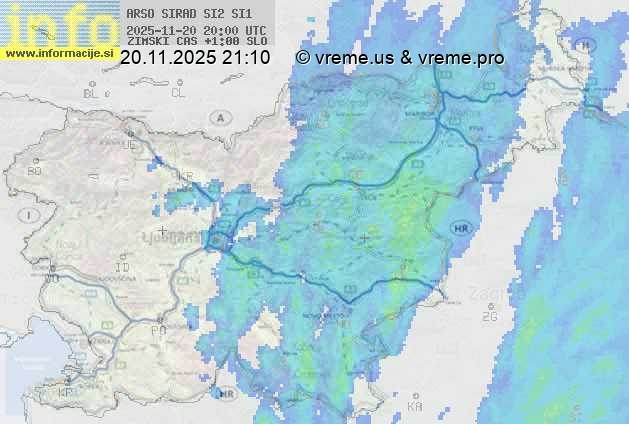 Radarska karta padavin