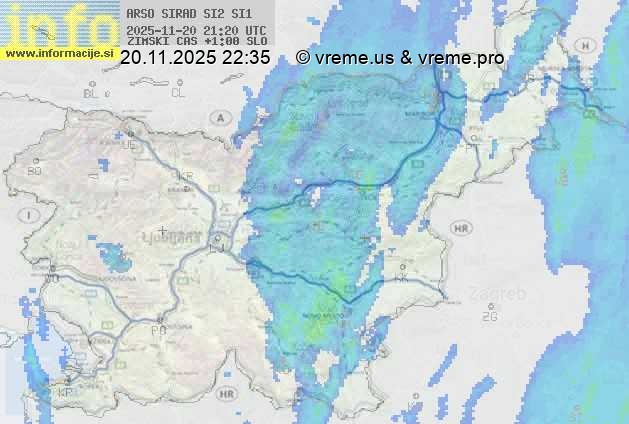 Radarska karta padavin