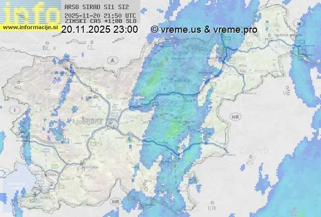 Radarska karta padavin