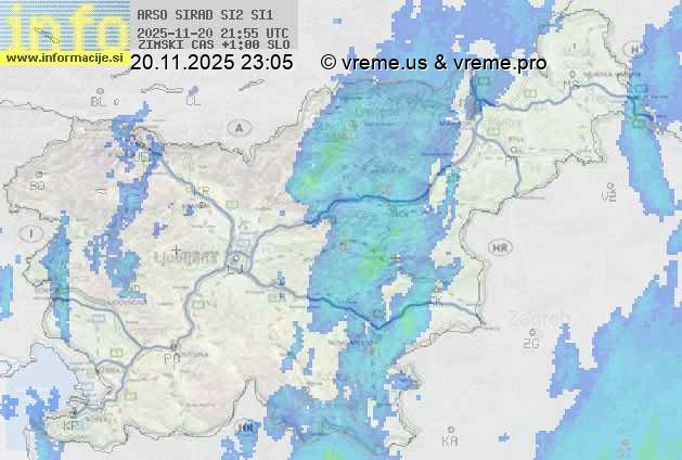 Radarska karta padavin