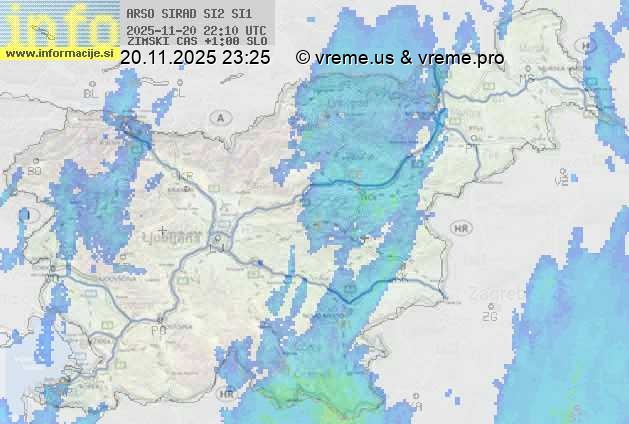 Radarska karta padavin