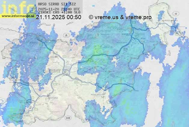 Radarska karta padavin