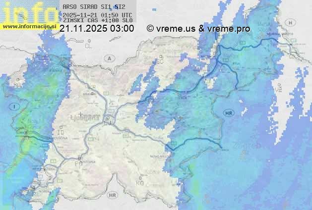 Radarska karta padavin