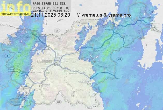 Radarska karta padavin