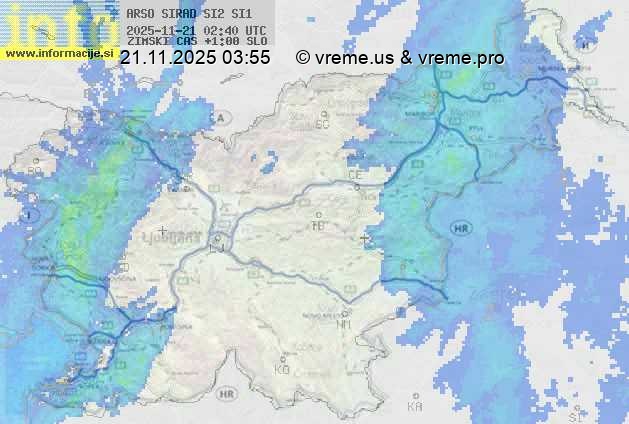 Radarska karta padavin
