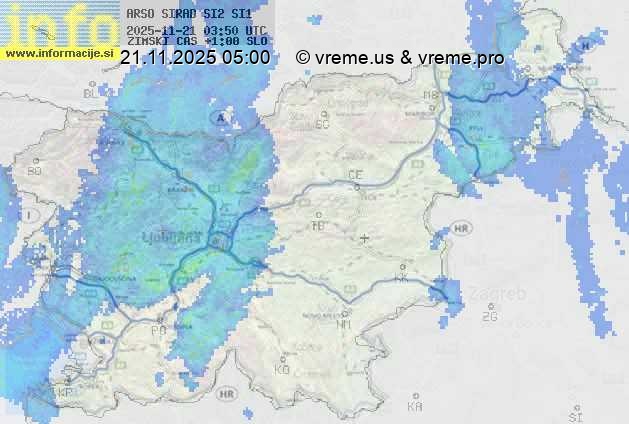 Radarska karta padavin