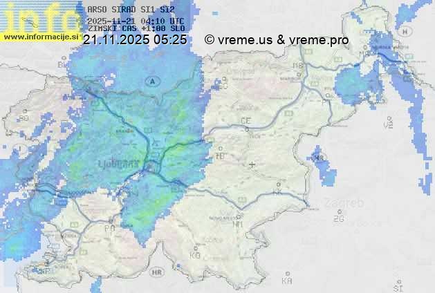 Radarska karta padavin