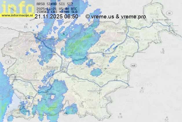 Radarska karta padavin