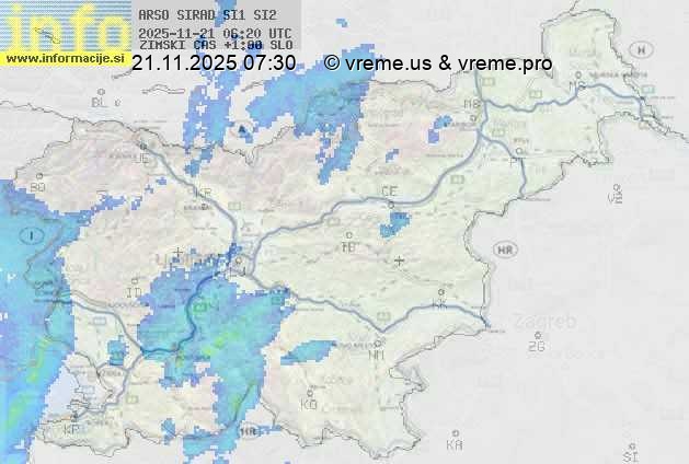 Radarska karta padavin