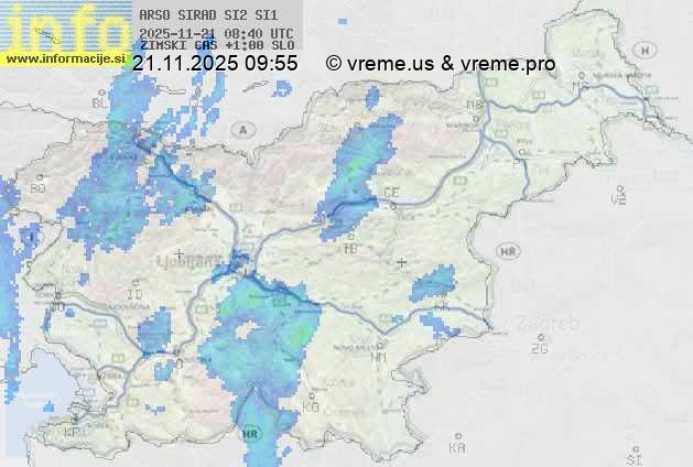 Radarska karta padavin