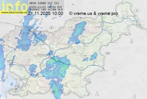 Radarska karta padavin