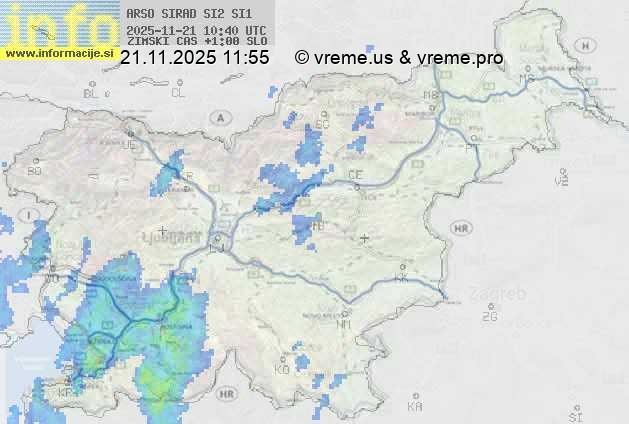 Radarska karta padavin