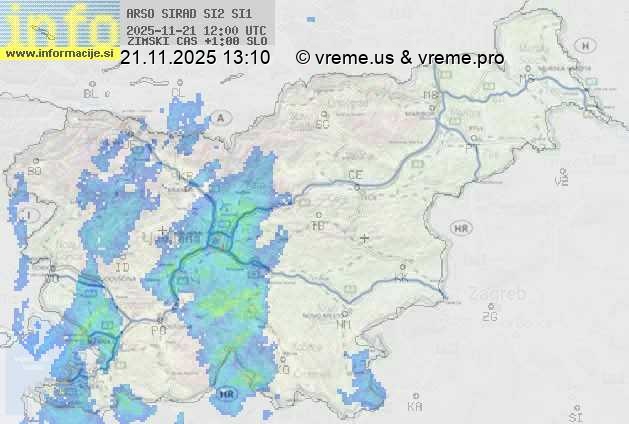 Radarska karta padavin