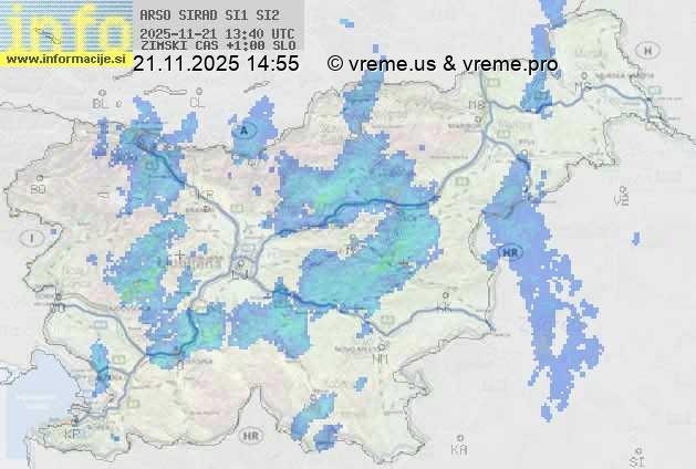 Radarska karta padavin