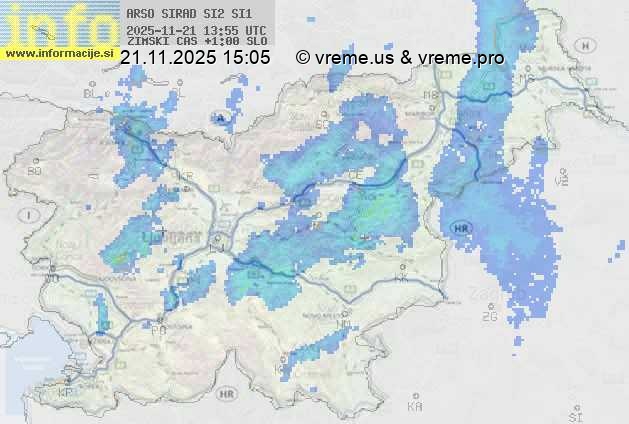 Radarska karta padavin