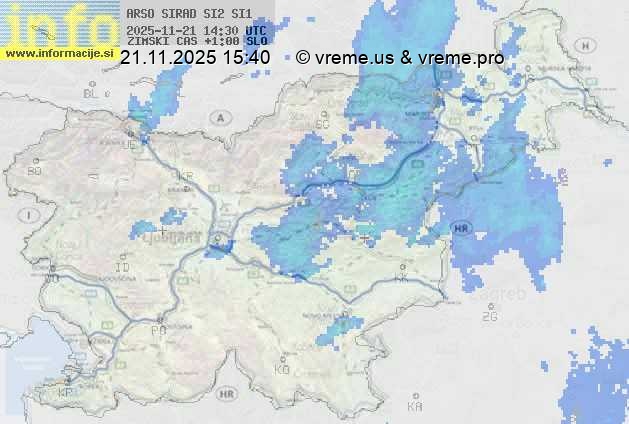 Radarska karta padavin