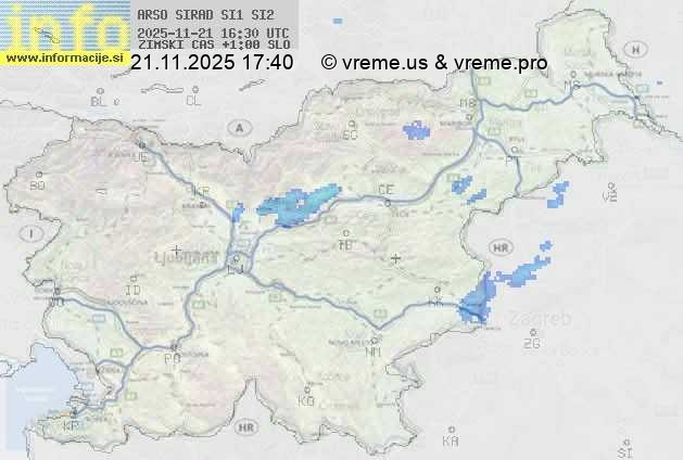 Radarska karta padavin