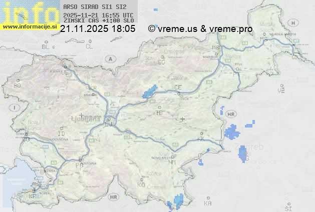 Radarska karta padavin