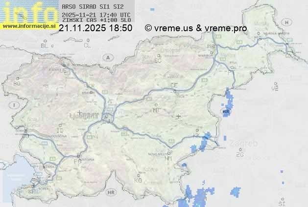 Radarska karta padavin