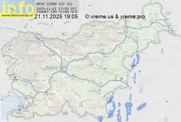 Radarska karta padavin