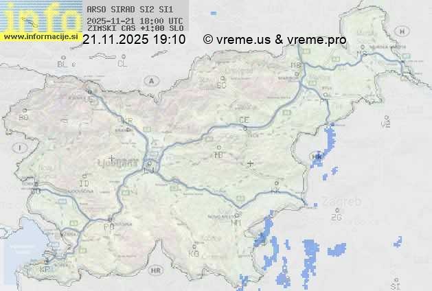 Radarska karta padavin