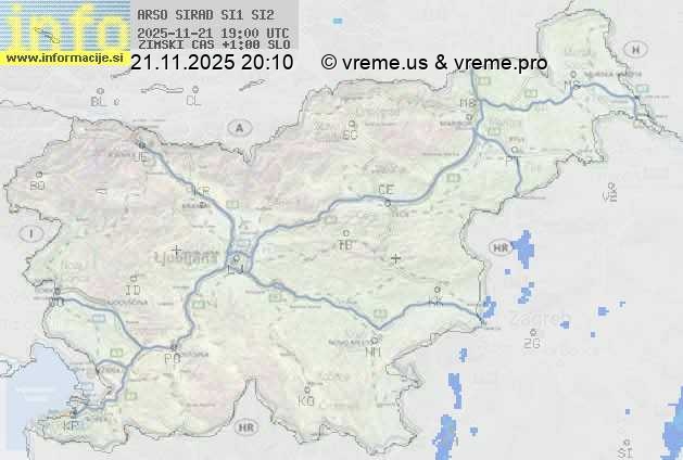 Radarska karta padavin